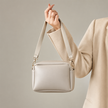 Ivory Minimal Crossbody Shoulder Bag