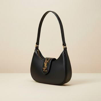 Elegant YSL Black Leather Handbag